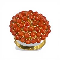 Ringe Mandile 1922 Dame Coralli in Silber Corallo 2MANCO15.R